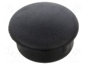 Accessories: stopper; H: 4mm; push-in; Flange dia: 12mm; black; LDPE