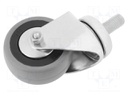 Transport wheel; Ø: 60mm; W: 24mm; H: 83mm; torsional; 500N
