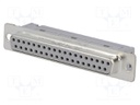 D-Sub; PIN: 37; plug; female; IDC; for ribbon cable; gold-plated