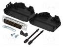 D-Sub; PIN: 25; plug; male; stamped and formed contacts; straight