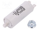 Capacitor: motors, run; 2.5uF; Ø25x58mm; -40÷85°C; ±10%; 10000h