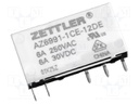 Relay: electromagnetic; SPDT; Ucoil: 12VDC; 8A; 6A/277VAC; 6A/30VDC