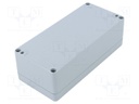 Enclosure: multipurpose; X: 81mm; Y: 177mm; Z: 57mm; EURONORD; grey