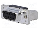 D-Sub; PIN: 9; socket; female; Locking: screws; horizontal; SMT; 4.5A