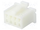 Connector: wire-board; MDF6; plug; female; w/o contacts; PIN: 8