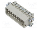 Connector: HDC; contact insert; male; EPIC H-A; PIN: 16; 16+PE; 16A