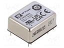 Isolated Board Mount DC/DC Converter, 2:1 Input, ITE, 2 Output, 2 W, 15 V, 70 mA, -15 V