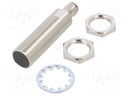 Sensor: inductive; Output conf: PNP / NO; 0÷8mm; 10÷30VDC; M18