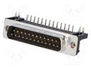 D-Sub; PIN: 25; socket; male; 7,2mm standard; Locking: screws; THT