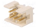 Socket; wire-board; male; Minitek; 2mm; PIN: 6; THT; on PCBs; 2A
