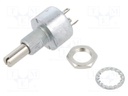 Potentiometer: shaft; single turn; 47kΩ; 3W; ±20%; 6mm; linear; 25mm
