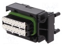 Connector: automotive; plug; female; PIN: 28; w/o contacts