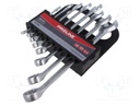 Wrenches set; combination spanner; Chrom-vanadium steel; 8pcs.