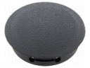 Accessories: stopper; H: 6.4mm; push-in,snap-fastener; black