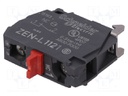Contact block; 22mm; Harmony XB5; for back plate; Contacts: NC