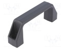 Handle; Mat: technopolymer (PP); black; H: 38mm; L: 109mm; W: 21mm