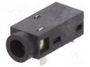 Socket; Jack 2,5mm; female; stereo; angled 90°; THT