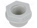 Reduction of threads for glands; Int.thread: M16; polyamide