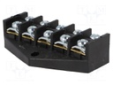 Terminal block; screw terminal; ways: 5; 10mm2; terminals: 10; 400V