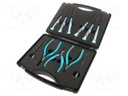 Kit: pliers and screwdrivers; Pcs: 11; case