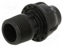 Splice terminal: clamping; Thread: G 3/4" external; 16mm; Plast