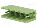 Pluggable terminal block; Contacts ph: 5mm; ways: 5; straight