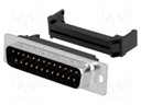D-Sub; PIN: 25; plug; DFR; male; IDC; for ribbon cable; gold flash