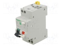 RCBO breaker; Inom: 6A; Ires: 30mA; Poles: 1+N; 230VAC; IP20; 1÷16mm2