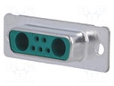 Special D-Sub; PIN: 7(2+5); plug; female; w/o special terminals