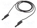 Test lead; 32A; banana plug with axial socket 4mm,both sides
