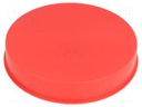 Plugs; Body: red; Out.diam: 166mm; H: 28mm; Mat: LDPE; Shape: round