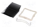 Heatsink: extruded; grilled; black; L: 35mm; W: 35mm; H: 14.5mm