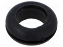 Grommet; black; UL94HB; TPR