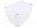 Enclosure: multipurpose; X: 130mm; Y: 180mm; Z: 125mm; MNX; grey; IK08