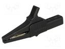 Crocodile clip; 32A; 1kVDC; black; Grip capac: max.20mm