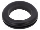 Grommet; black; UL94HB; TPR
