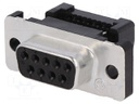 D-Sub; PIN: 9; plug; female; IDC; for ribbon cable