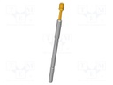 Test needle; Operational spring compression: 4mm; 5A; Ø: 2mm; 0.8N