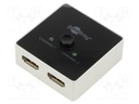 Switch; HDCP 2.2,HDMI 2.0; black; Input: HDMI socket x2