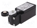 Limit switch; lever R 35,5mm, plastic roller Ø18mm; NO + NC