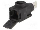 Terminal block; ways: 1; 0.14÷2.5mm2; Colour: black; 26AWG÷12AWG