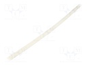 Heat shrink sleeve; polyolefine; white; Temp: -55÷135°C; L: 30m