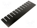 Divider; ESD; L: 350mm; H: 100mm; Thk: 1.8mm; Features: conductive