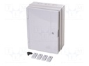 Enclosure: wall mounting; X: 265mm; Y: 335mm; Z: 152mm; ABS; IP65