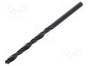 Drill bit; for metal; Ø: 3.7mm; high speed steel