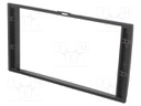 Radio mounting frame; Nissan; 2 DIN; black gloss