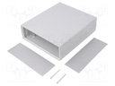 Enclosure: with panel; CAB; X: 154mm; Y: 173mm; Z: 54mm; ABS