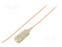 Optic fiber pigtail; OM2; SC/UPC; 2m; LSZH; Connector colour: grey
