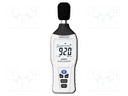 Meter: sound level; LCD 3,5 digit; Sound level meas: 30÷130dB
