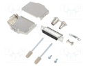 D-Sub; PIN: 25; female; shielded,metalized; straight; for cable